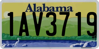 AL license plate 1AV3719