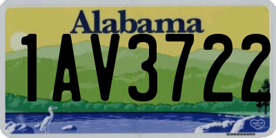 AL license plate 1AV3722