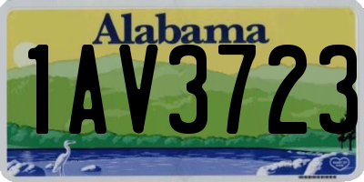 AL license plate 1AV3723