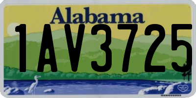 AL license plate 1AV3725