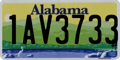 AL license plate 1AV3733