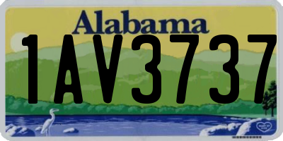 AL license plate 1AV3737