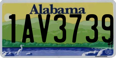 AL license plate 1AV3739