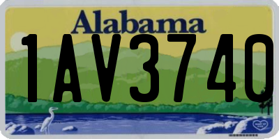 AL license plate 1AV3740