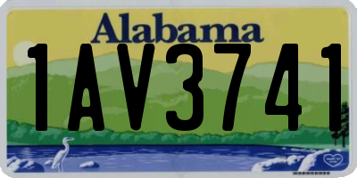 AL license plate 1AV3741
