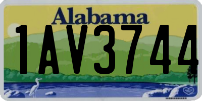 AL license plate 1AV3744