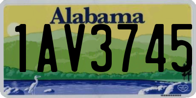 AL license plate 1AV3745