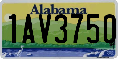 AL license plate 1AV3750
