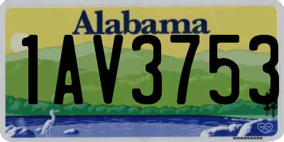 AL license plate 1AV3753