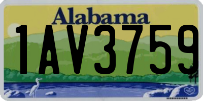 AL license plate 1AV3759