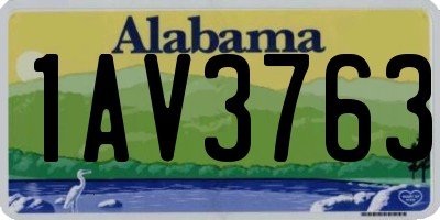 AL license plate 1AV3763