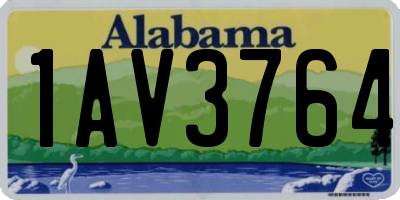 AL license plate 1AV3764