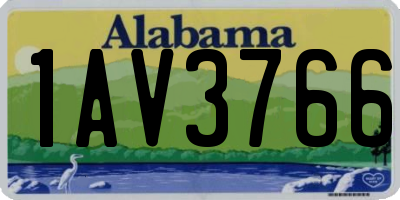 AL license plate 1AV3766