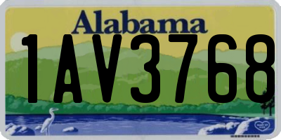 AL license plate 1AV3768