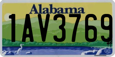 AL license plate 1AV3769