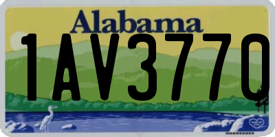 AL license plate 1AV3770
