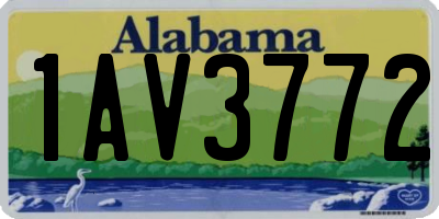 AL license plate 1AV3772