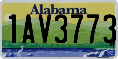 AL license plate 1AV3773