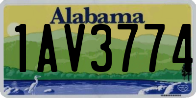 AL license plate 1AV3774
