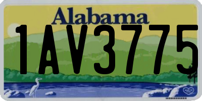 AL license plate 1AV3775