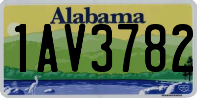 AL license plate 1AV3782