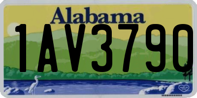 AL license plate 1AV3790