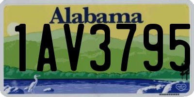AL license plate 1AV3795