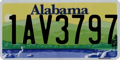 AL license plate 1AV3797