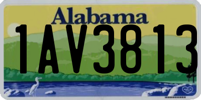 AL license plate 1AV3813