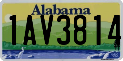 AL license plate 1AV3814