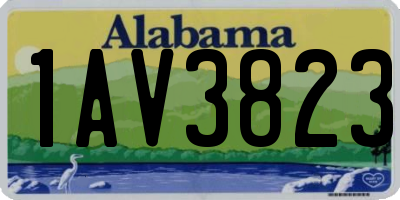 AL license plate 1AV3823
