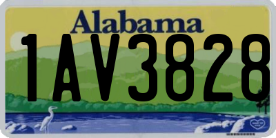 AL license plate 1AV3828