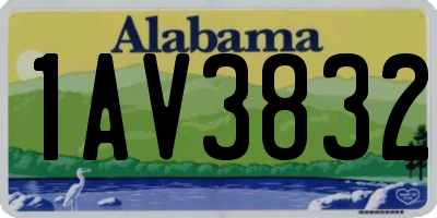 AL license plate 1AV3832