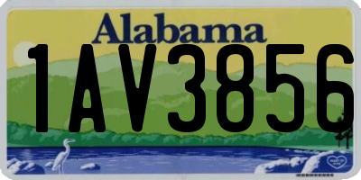 AL license plate 1AV3856