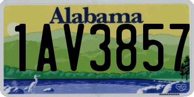 AL license plate 1AV3857