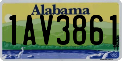 AL license plate 1AV3861