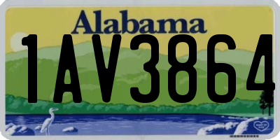 AL license plate 1AV3864