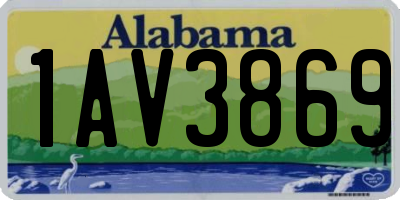 AL license plate 1AV3869