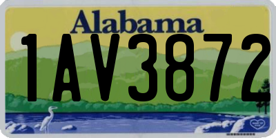 AL license plate 1AV3872