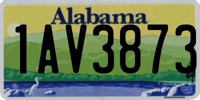 AL license plate 1AV3873