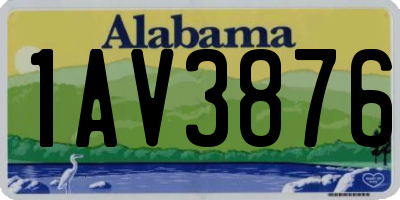 AL license plate 1AV3876