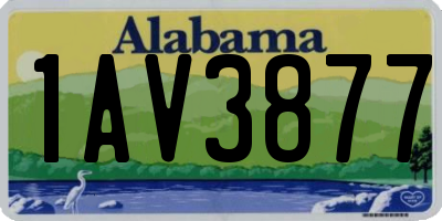 AL license plate 1AV3877