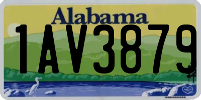 AL license plate 1AV3879