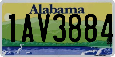 AL license plate 1AV3884