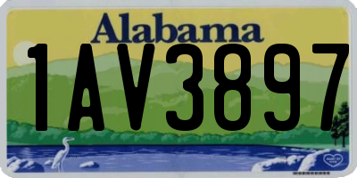 AL license plate 1AV3897