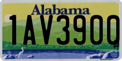 AL license plate 1AV3900
