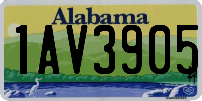 AL license plate 1AV3905