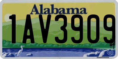 AL license plate 1AV3909
