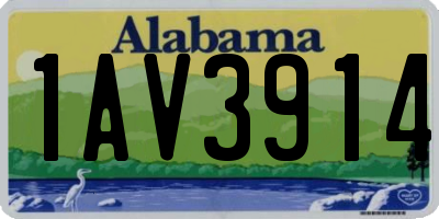 AL license plate 1AV3914