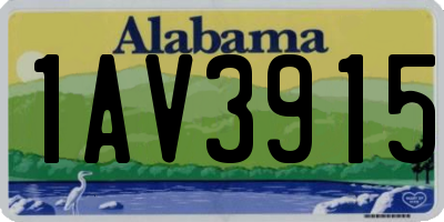 AL license plate 1AV3915